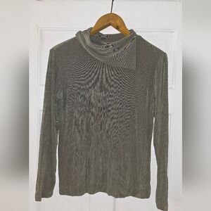 Chico's Olive Green Travelers Top Size 1